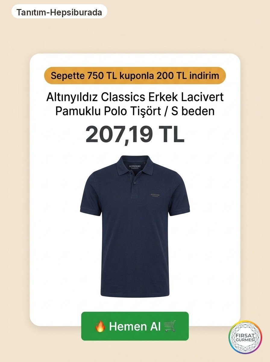 750 TL'ye 200 kupon Altınyıldız Classics’ten erkek