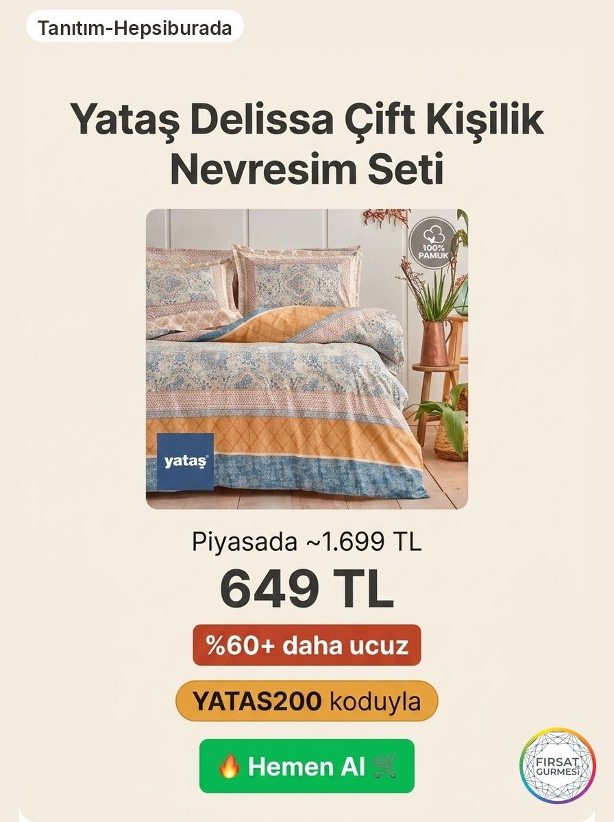 Yataş çift kişilik nevresim seti