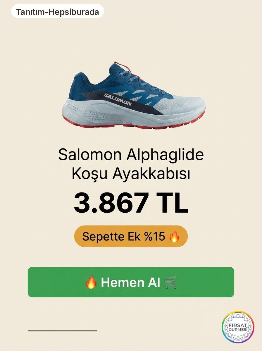 Salomon Alphaglide Koşu Ayakkabısı Sepette Ek