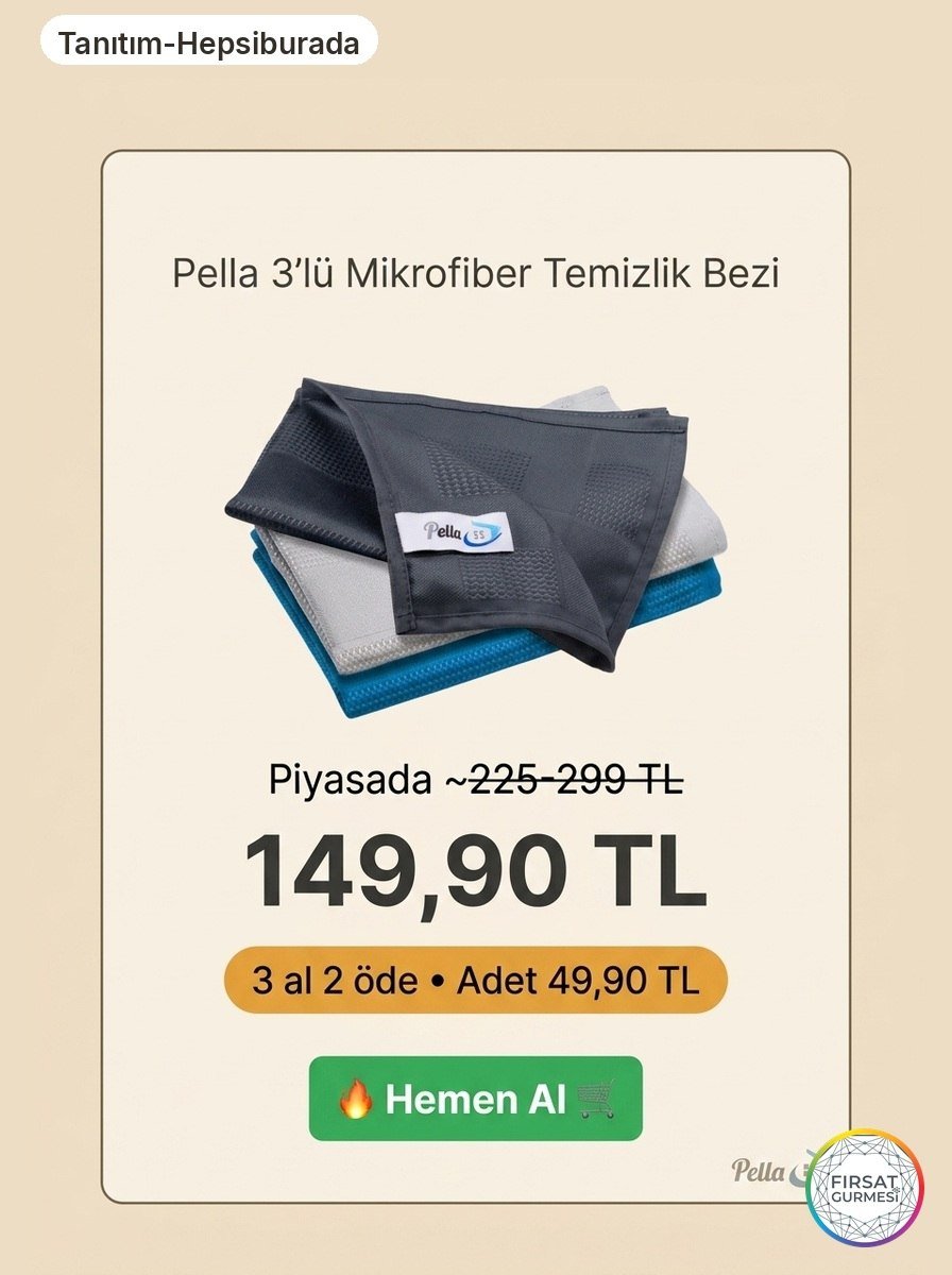 3'lü paket 149.90 TL Adet 49.90 TL