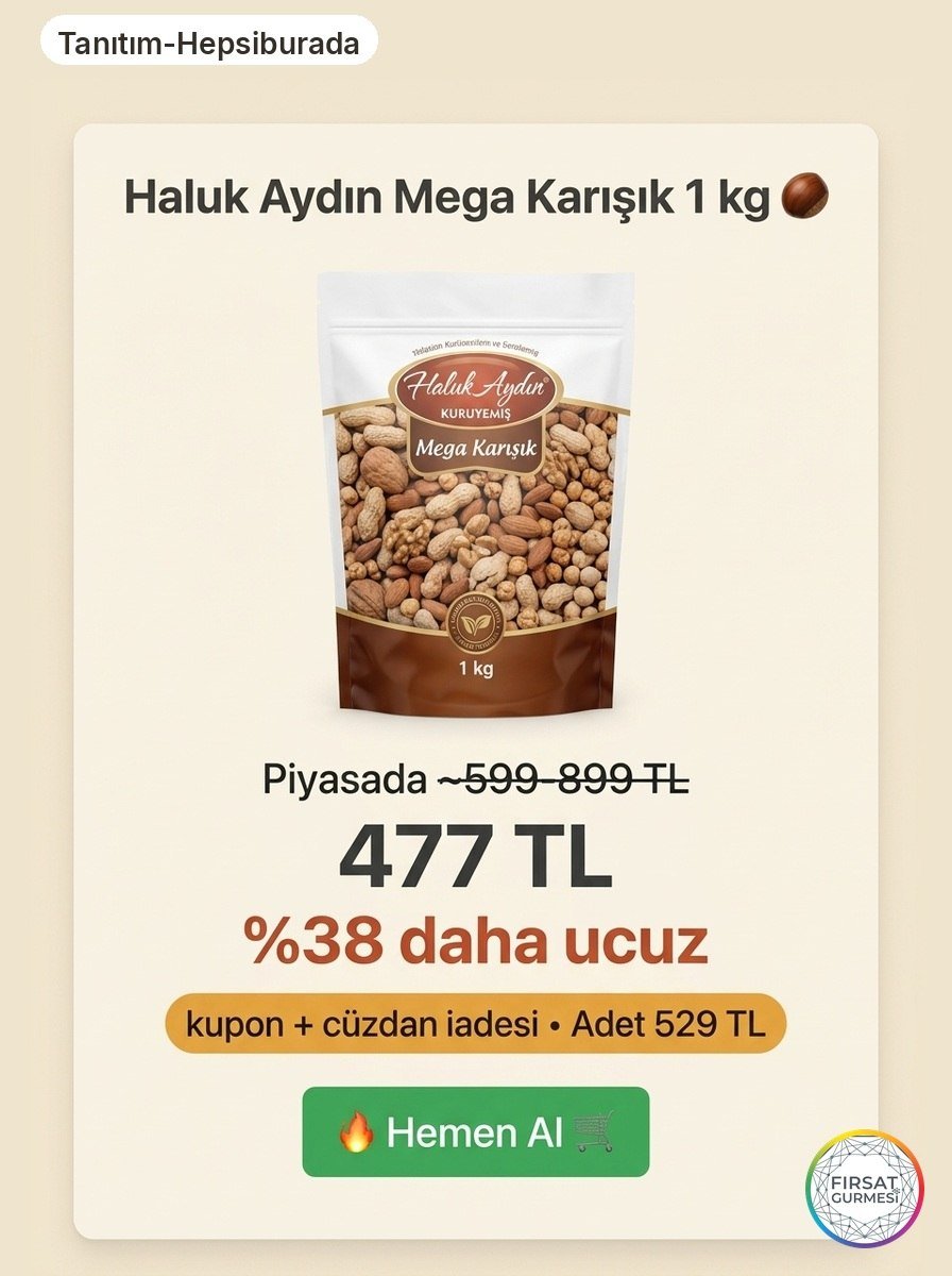 Mega Karışık Kuruyemiş 1 kg