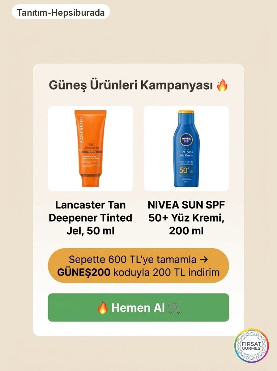 Güneş Kremi Kampanyası Sepeti