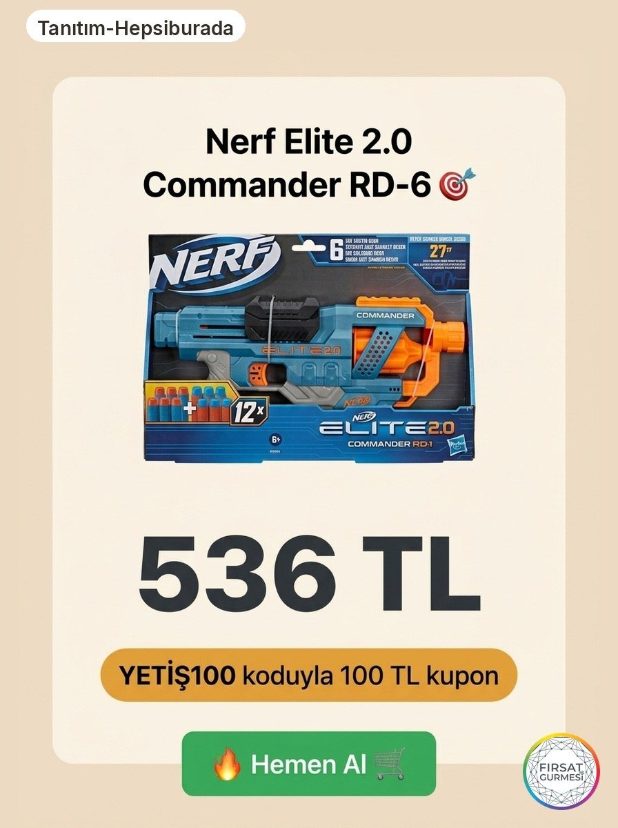 Nerf Elite 2.0 Commander RD-6