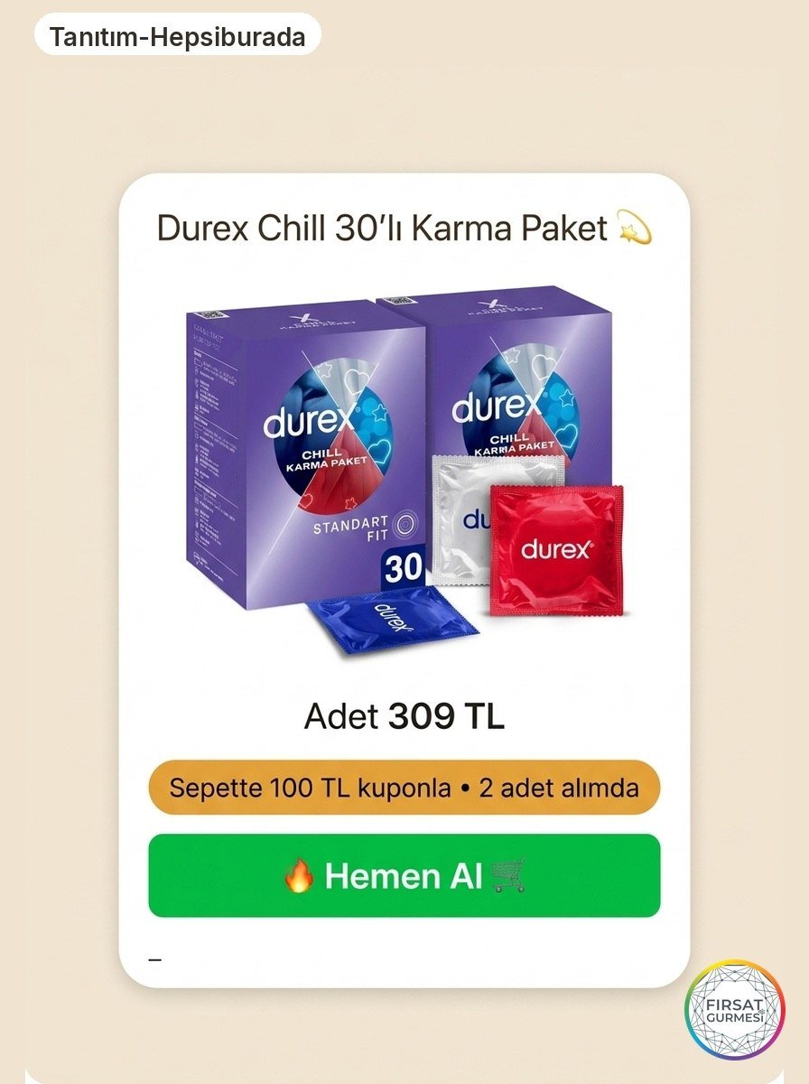 Durex Chill 30'lı Karma Paket