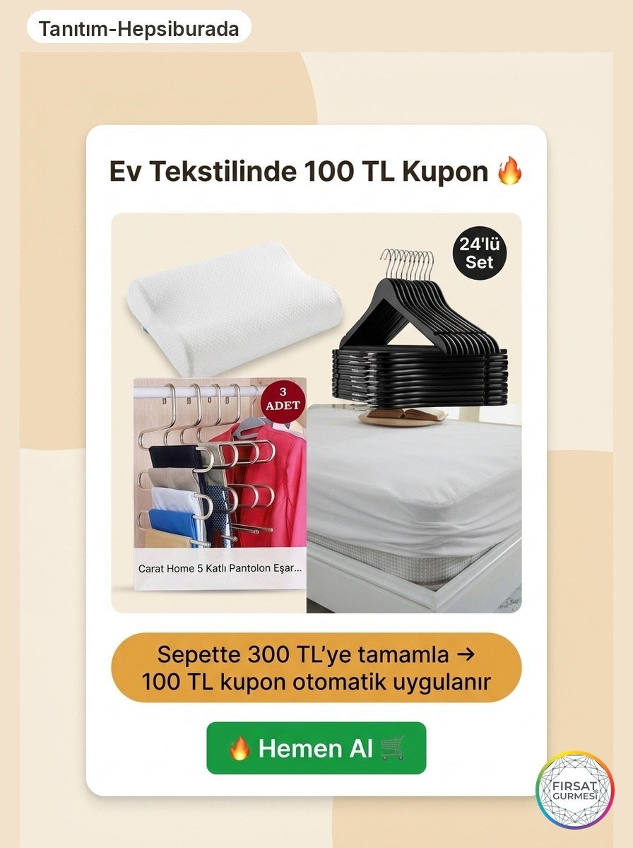 Ev Tekstilinde Sepette Ekstra