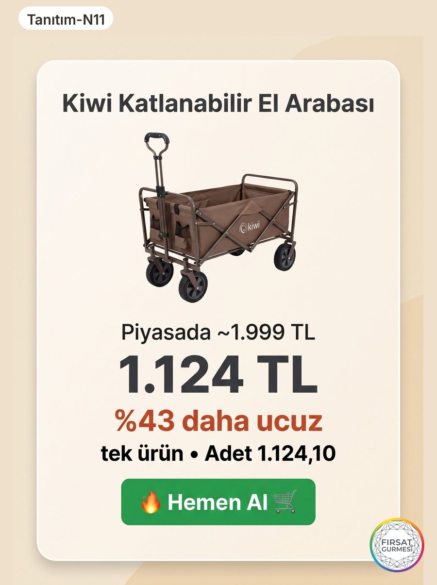 Kiwi Katlanır El Arabası 1.124