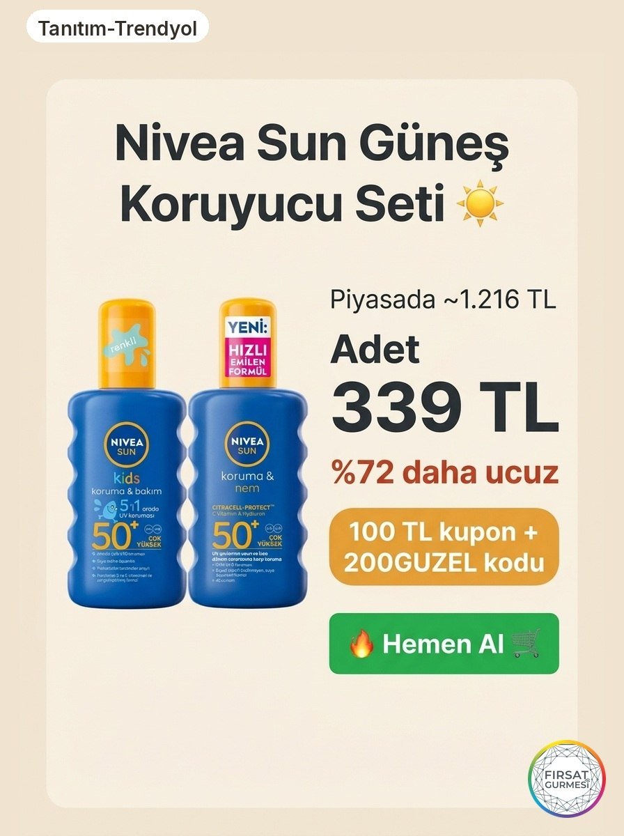 Nivea Sun Güneş Koruyucu Seti Adet