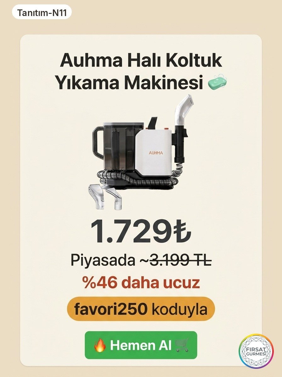 Auhma Halı Koltuk Yıkama Makinesi