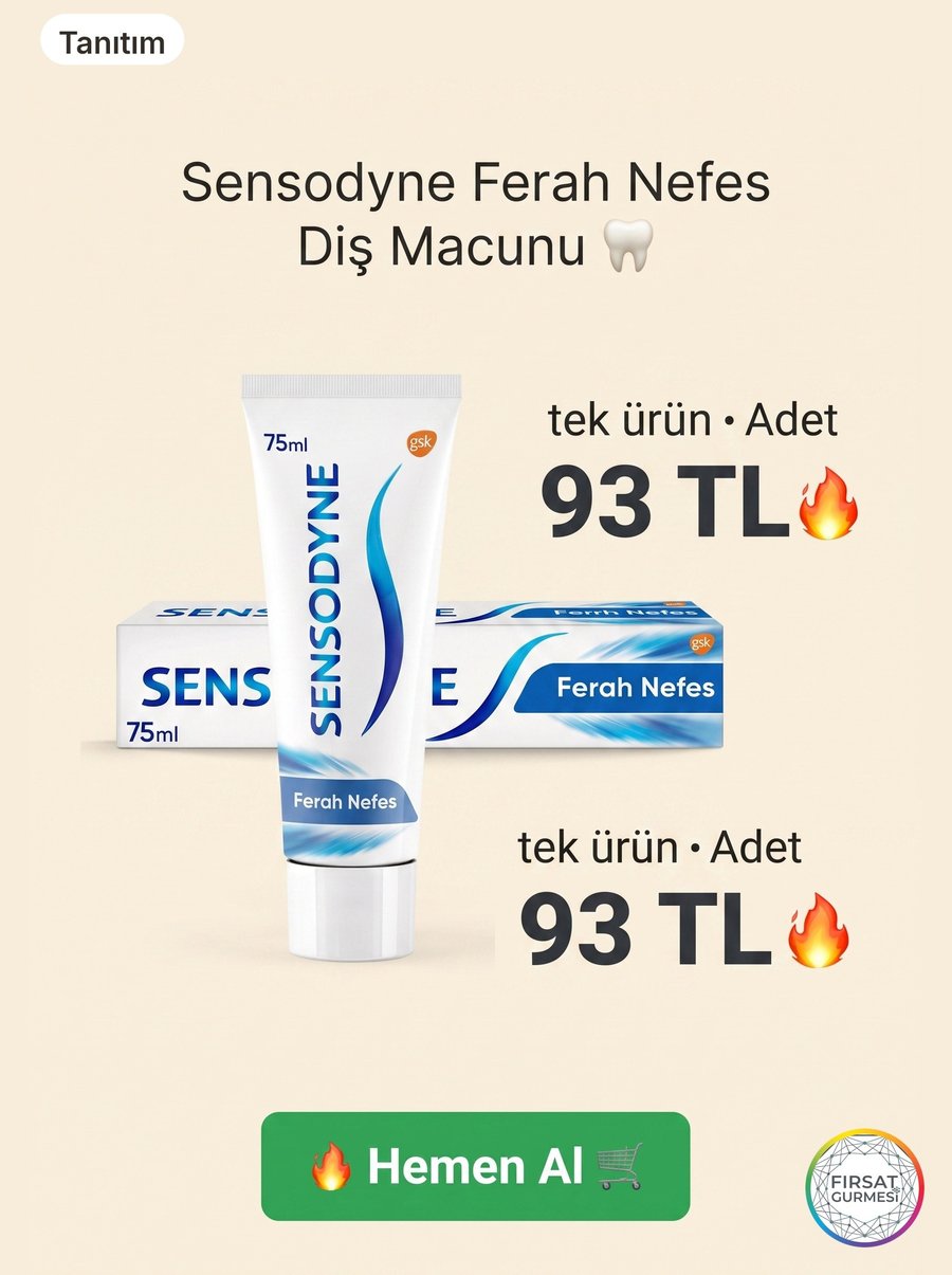 Sensodyne Ferah Nefes 75 ml diş macunu