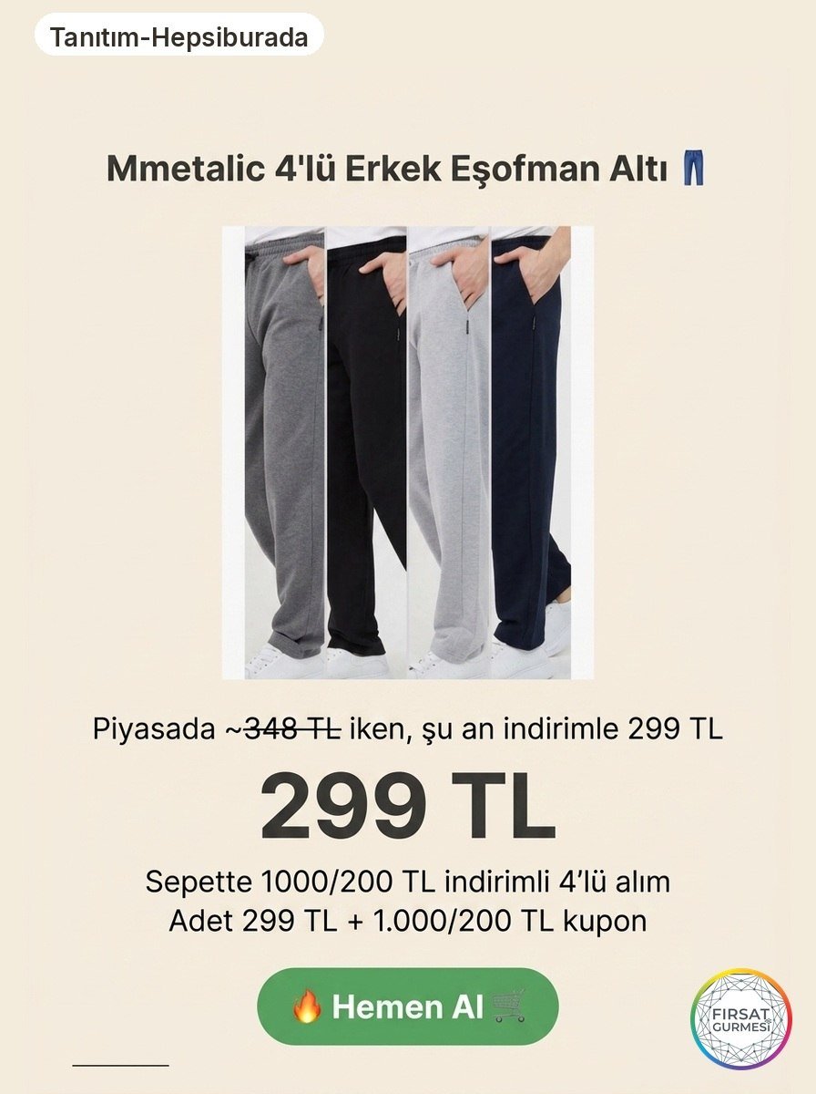 Piyasada tekli fiyatı 348 TL civarındayken, 4’lü