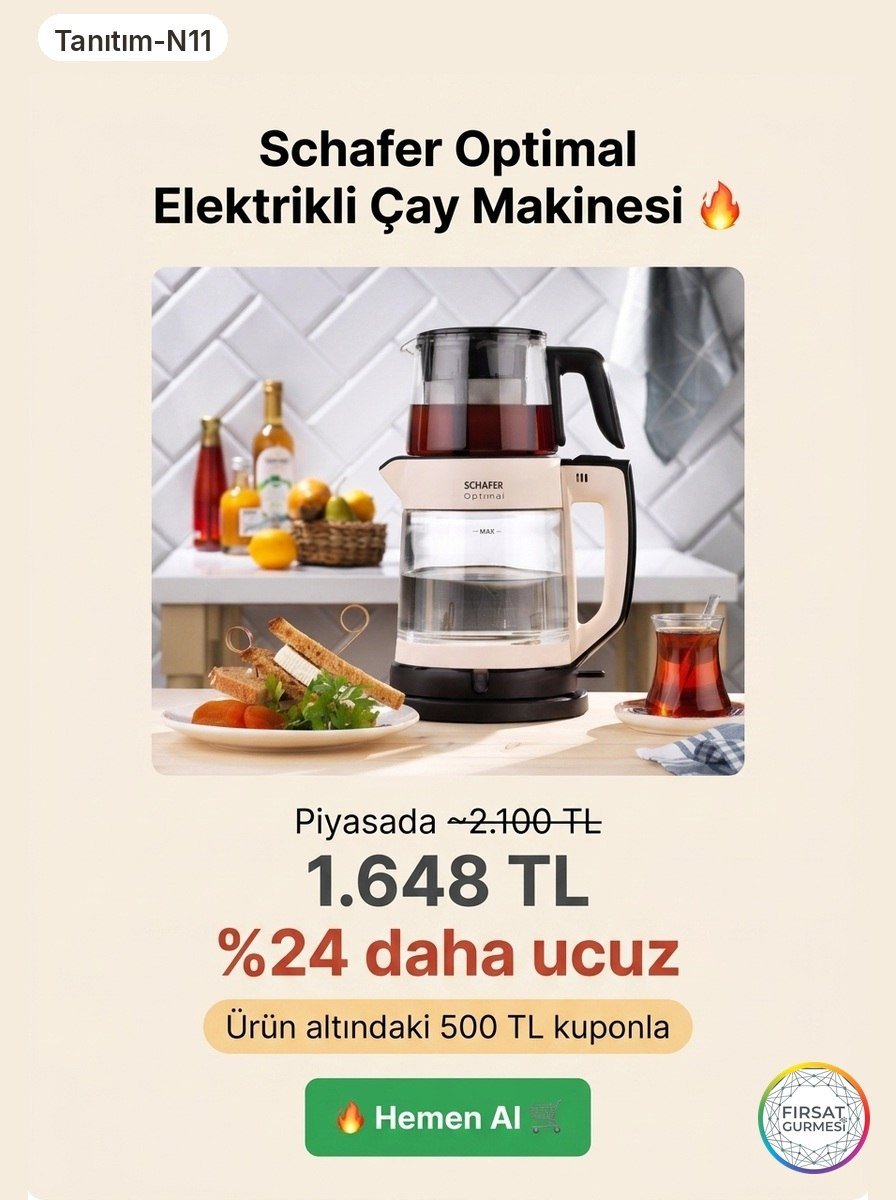 Schafer Optimal Çay Makinesi şu an son 6