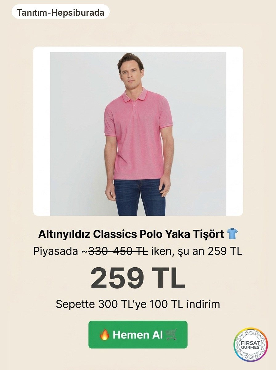 Altınyıldız Classics polo yaka tişörtlerde harika bir
