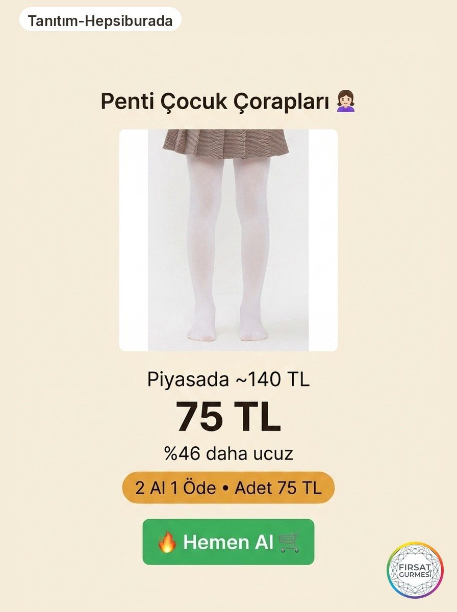 Külotlu çoraplarda birim