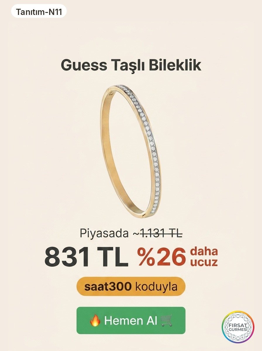 KOD TÜKENDİ... Guess Bileklikte Fiyat/Performans Fırsatı