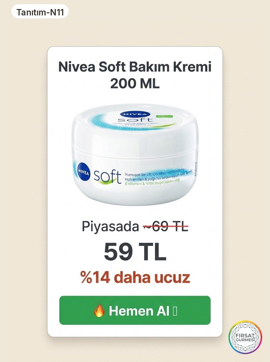 Nivea Soft Bakım Kremi