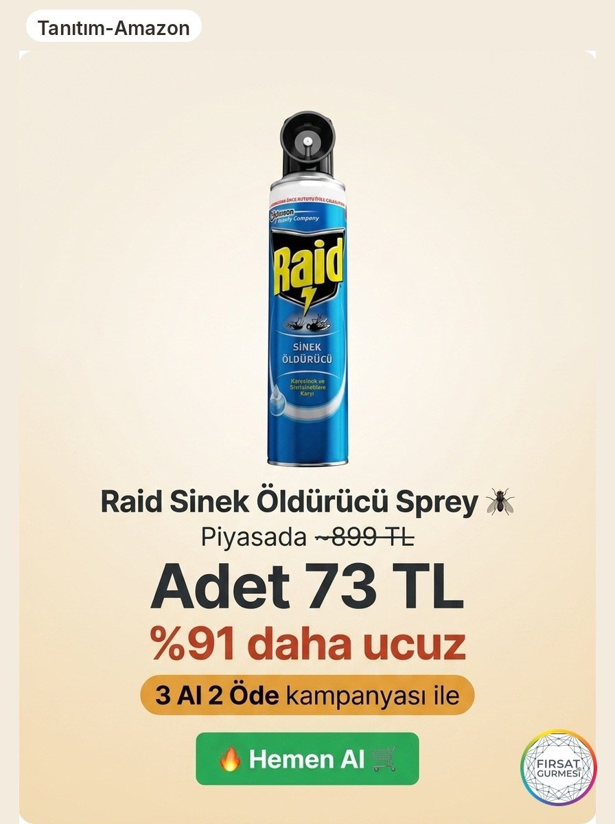 Raid Sinek Öldürücü: Piyasada 899 TL iken