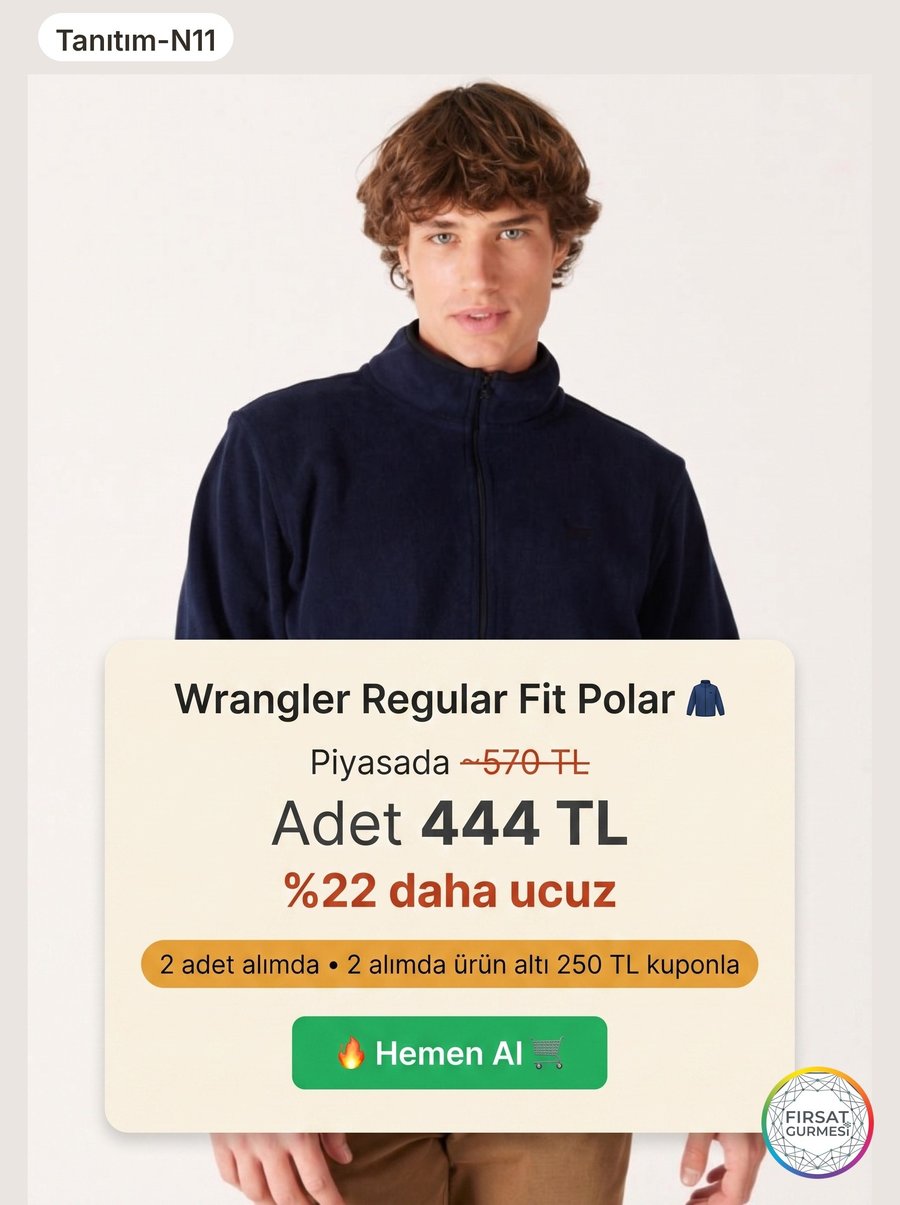 Wrangler Polar Ceket: 2 Al, Adet