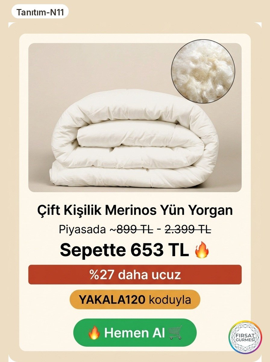 Doğal yün arayanlar için piyasanın altında net bir