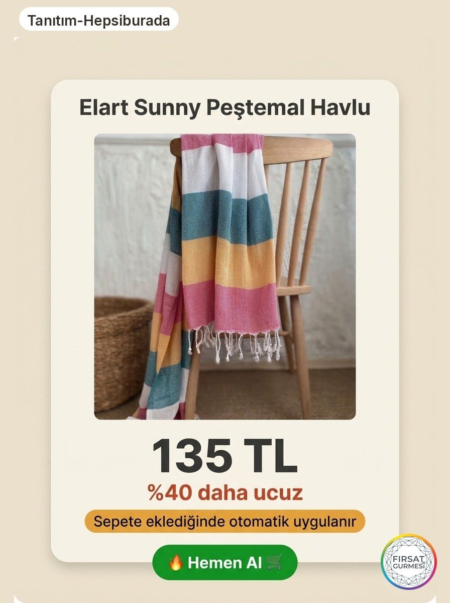 Elart Sunny Peştemal Havlu