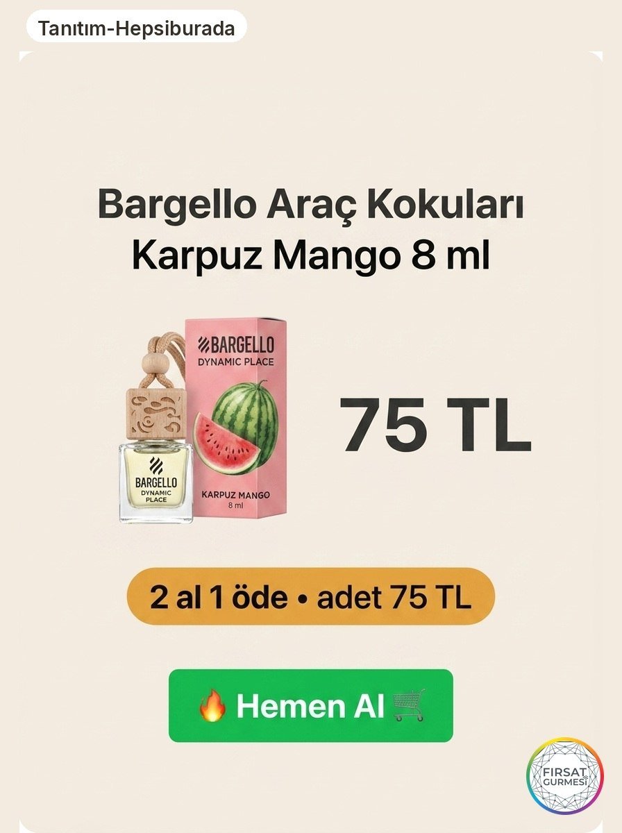 Bargello Araç Kokuları 2 Al 1 Öde