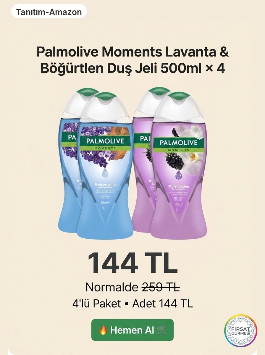 Palmolive Moments Lavanta & Böğürtlen Duş Jeli 500ml