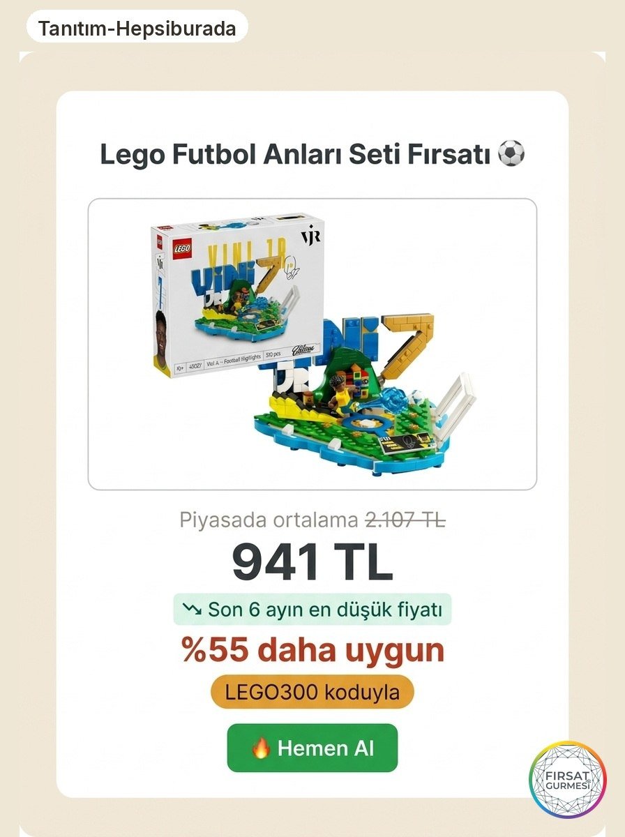 Çocukların keyifle yapabileceği bir Lego koleksiyon seti