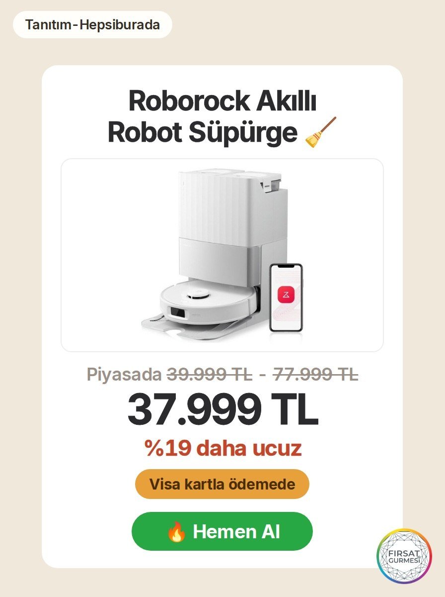 Hepsiburada'da Roborock Qrevo Edge 5V1 akıllı robot