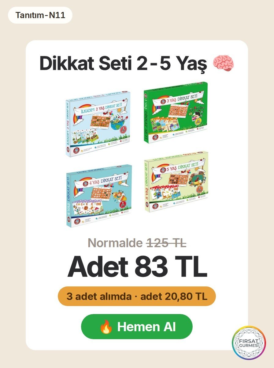 Çocuklarınızın dikkat becerilerini destekleyecek 3'lü