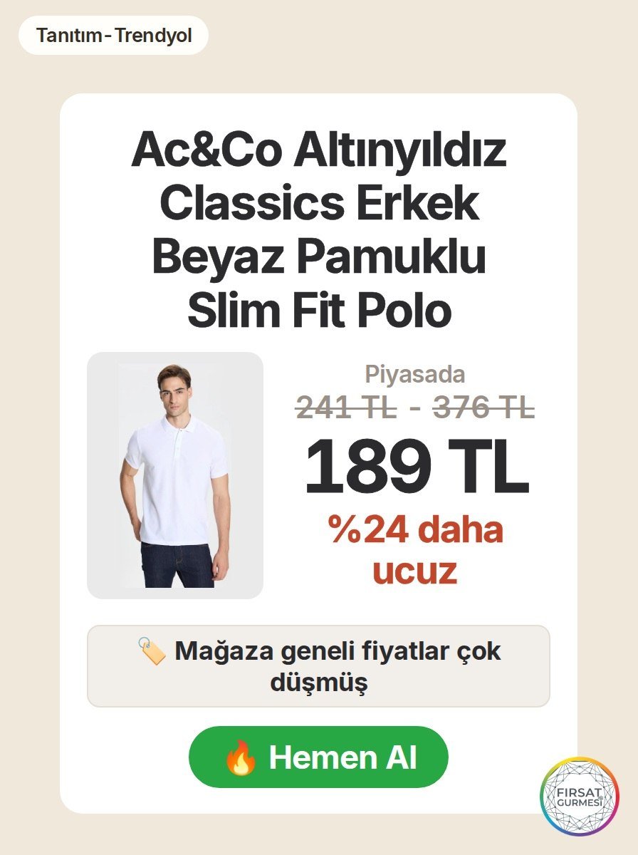 Dar kesimli, rahat pamuklu bir polo yaka tişört