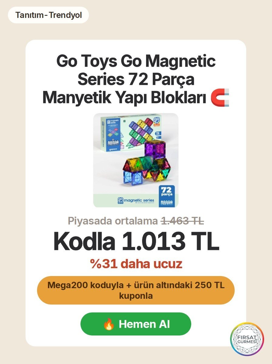 Go Toys'un manyetik yapı bloklarıyla çocuklara hayal gücü