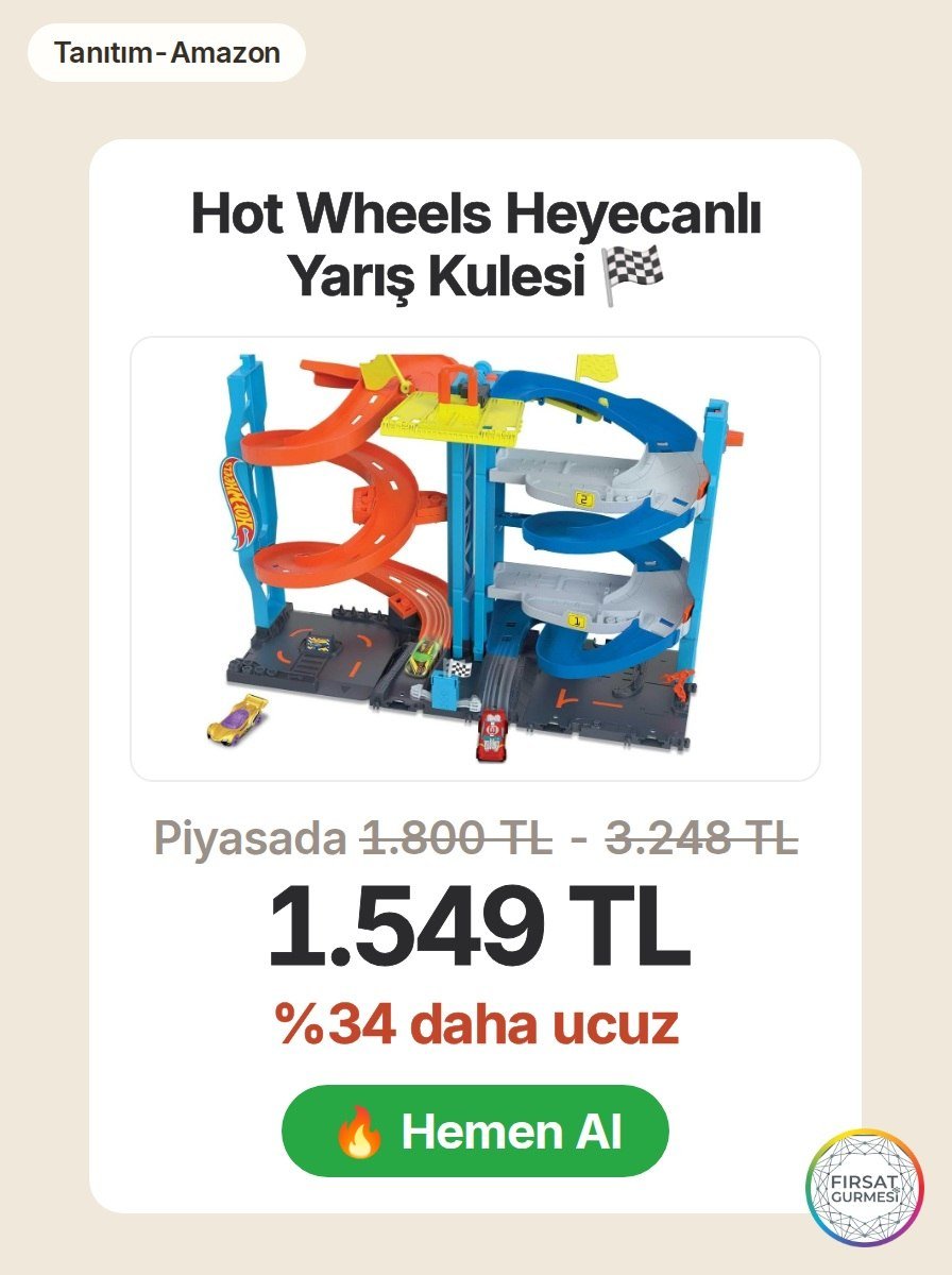 Hot Wheels heyecanını evde yaşatmak için ideal bir