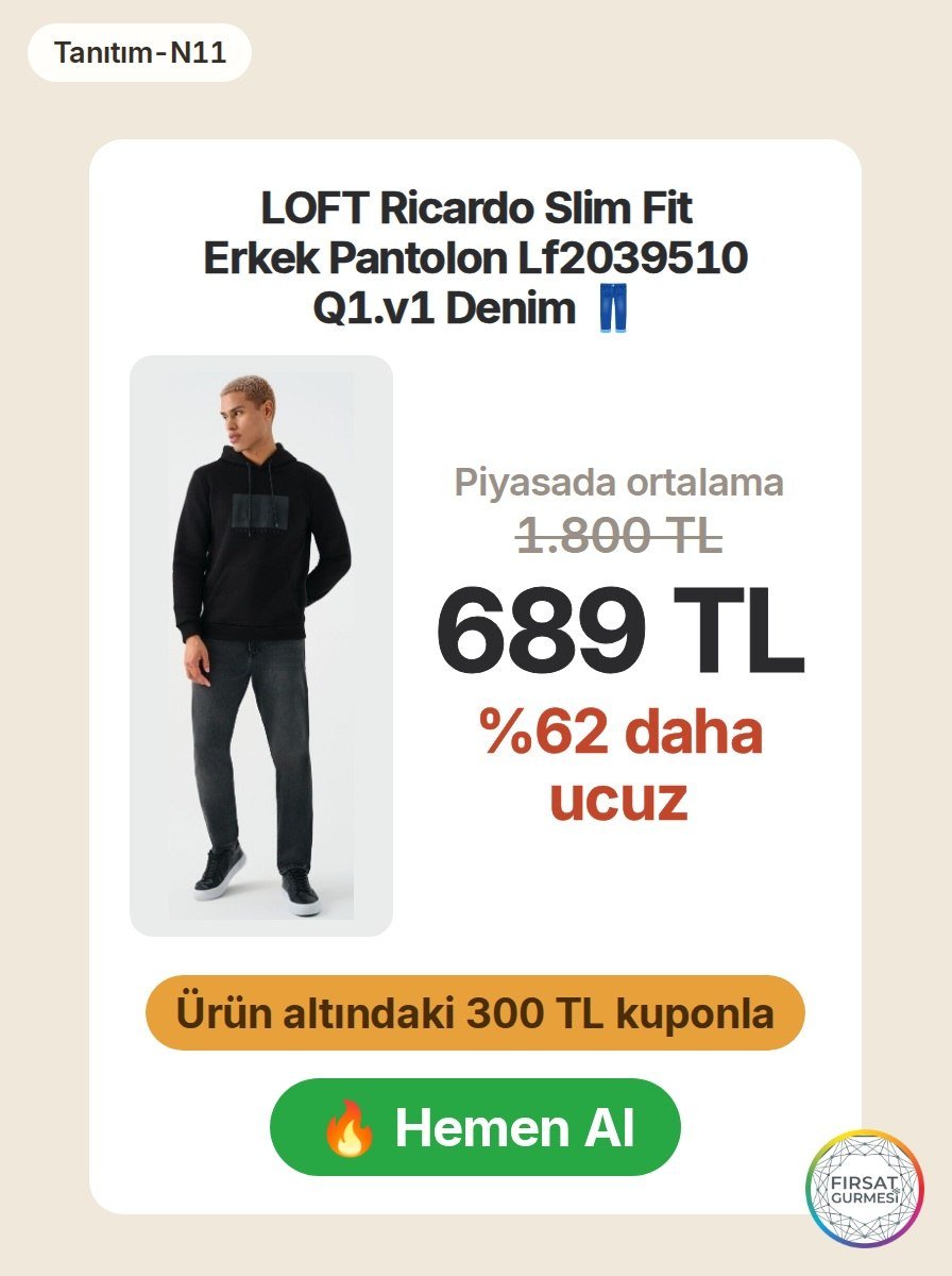 LOFT’un Ricardo Slim Fit modeli, modern kesimi