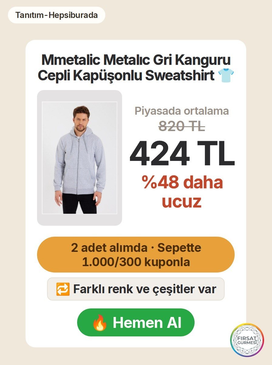 İçi pamuklu, fermuarlı ve kapüşonlu erkek sweatshirt