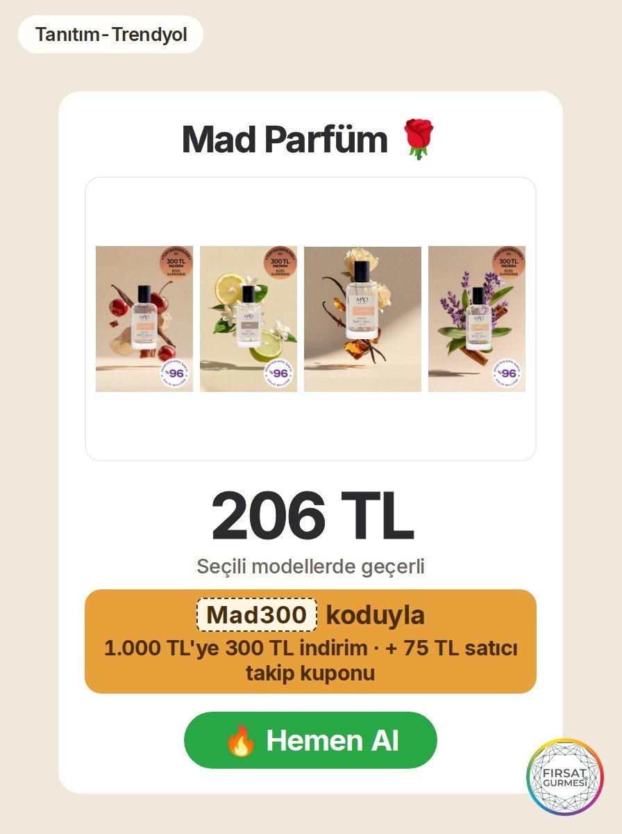 Trendyol'da Mad Parfüm 3'lü paket