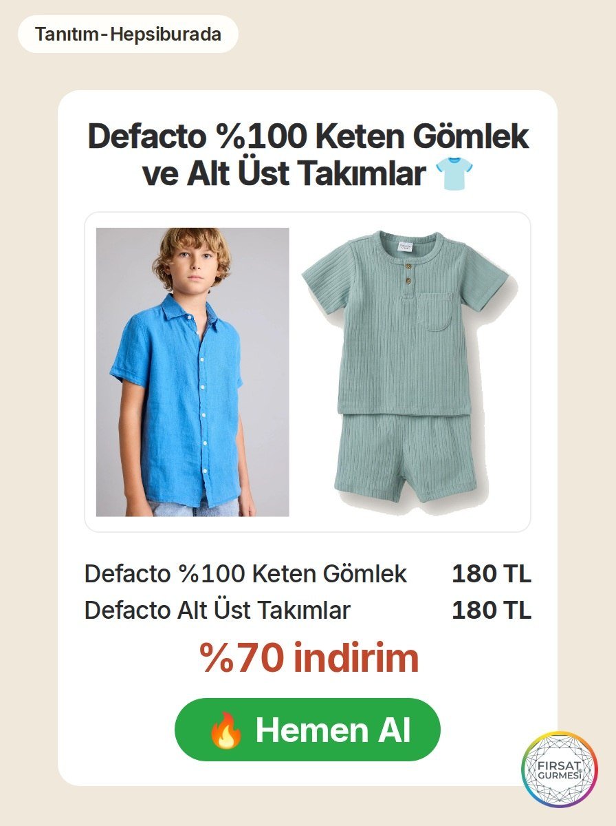 Defacto çocuk ürünlerinde