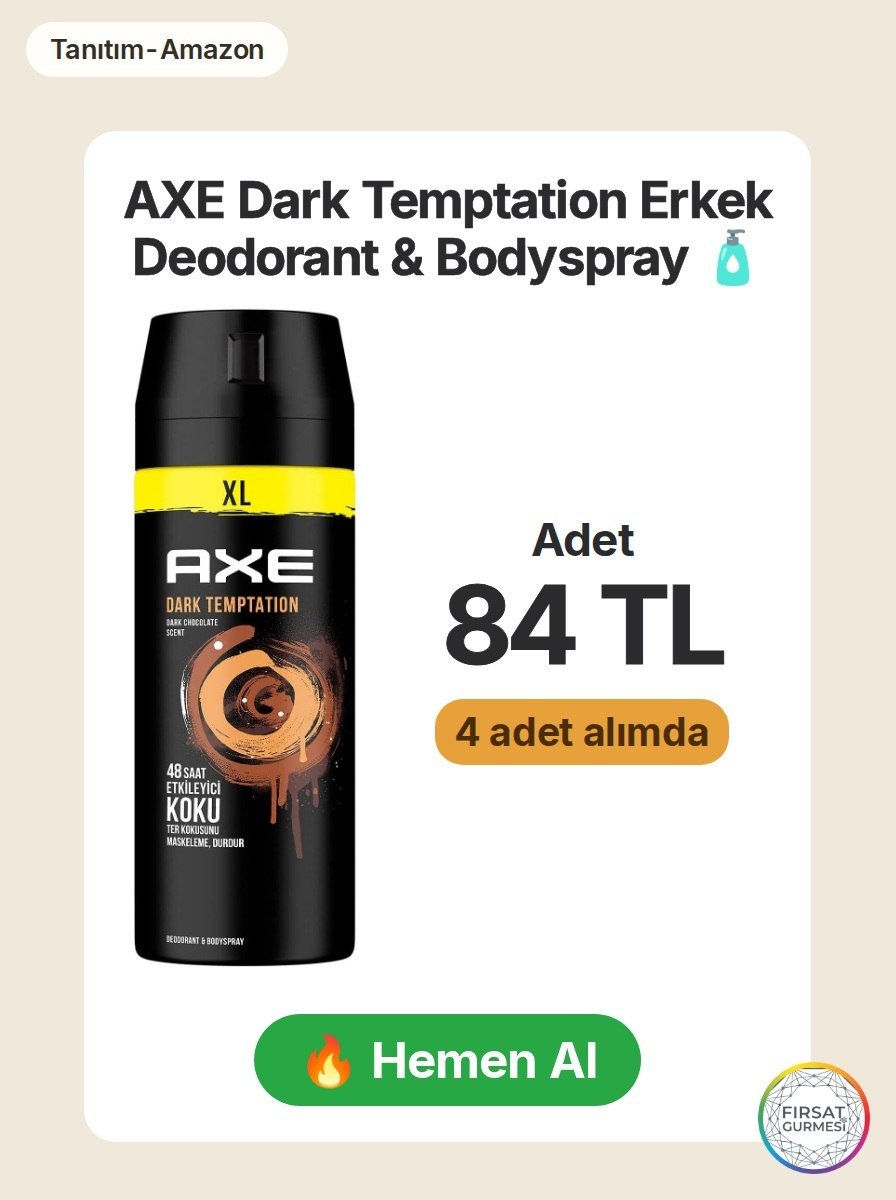 AXE Dark Temptation, 48 saat etkileyici koku