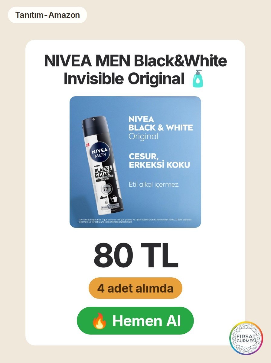 NIVEA MEN Erkek Sprey Deodorant, siyah beyaz kıyafetlerde