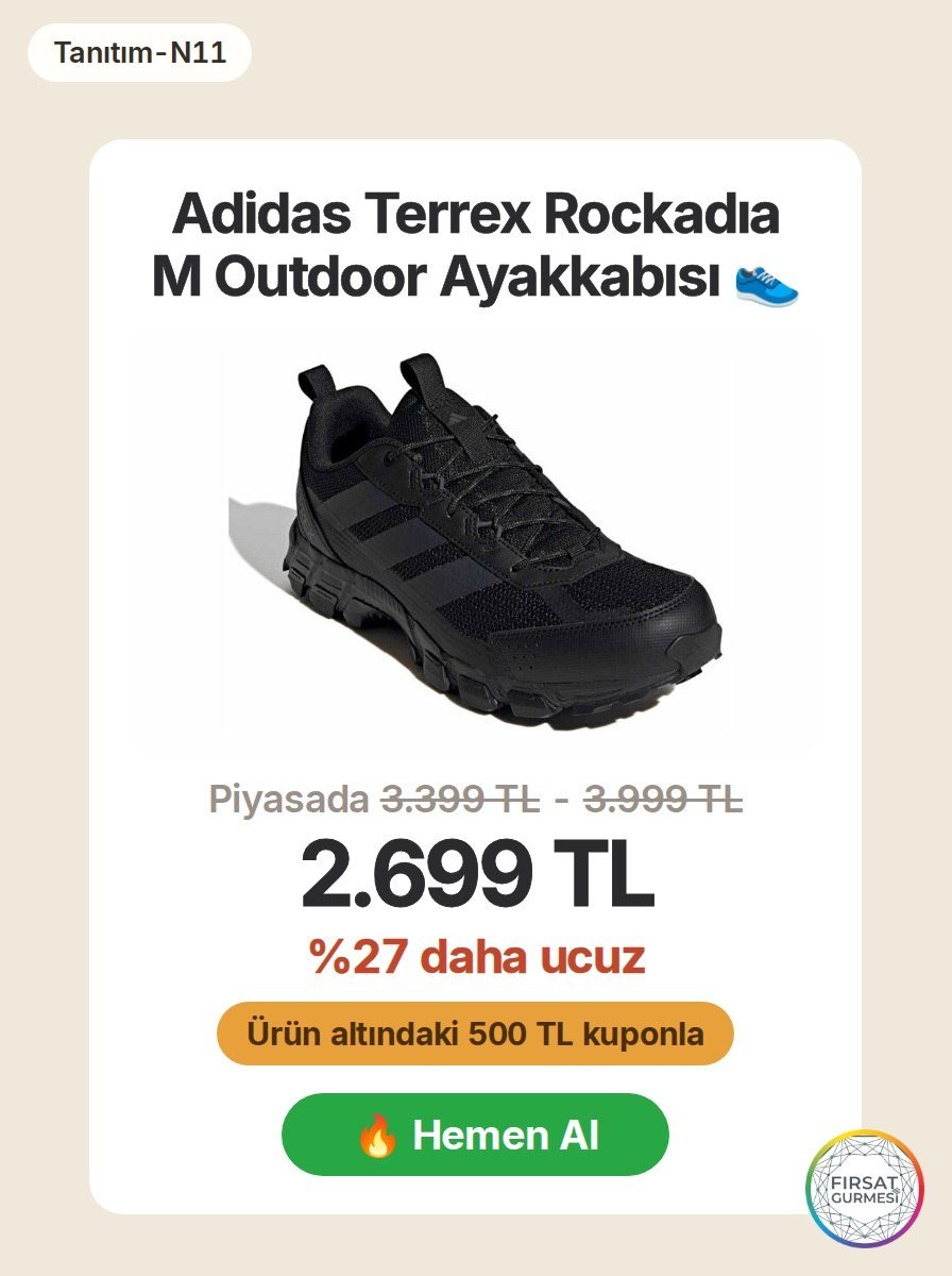 Adidas Terrex Rockadıa M, unisex outdoor ayakkabısı n11'de