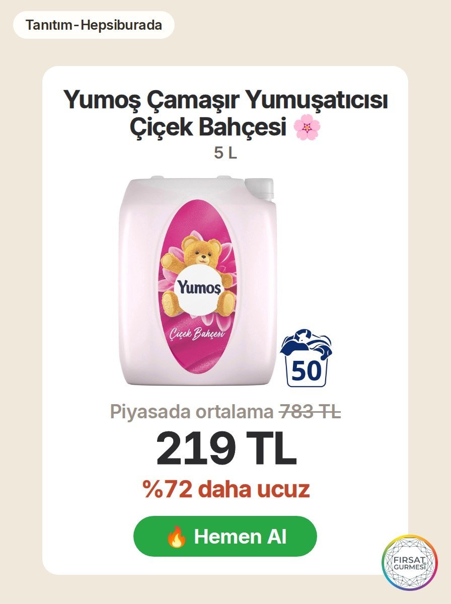 Çiçek bahçesi kokusuyla çamaşırlarınızın yumuşak ve ferah