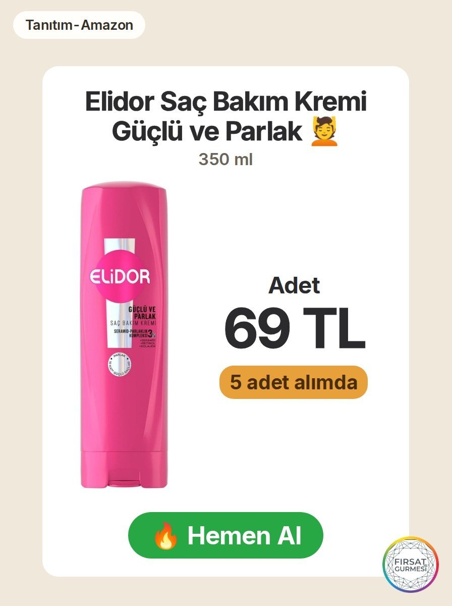 Elidor Saç Bakım Kremi, güçlü ve parlak saçlar