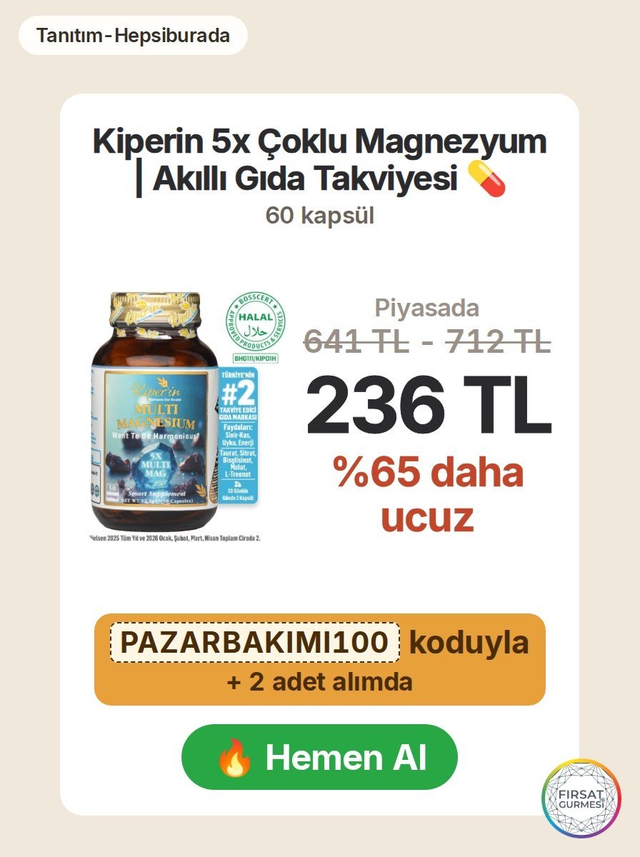 Magnezyum eksikliğiyle mücadelede destek olmak isteyenler