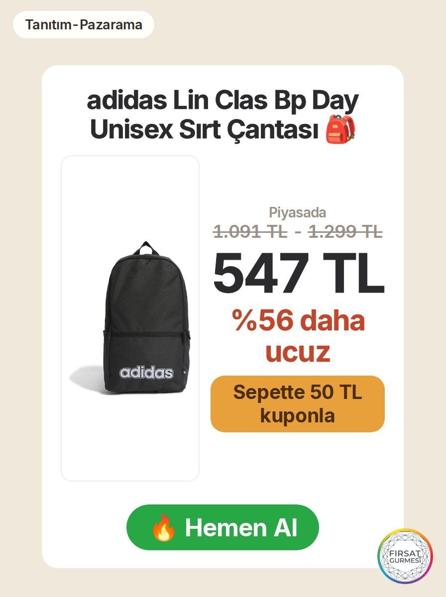 Pazarama'da adidas Lin Clas Bp Day sırt çantası