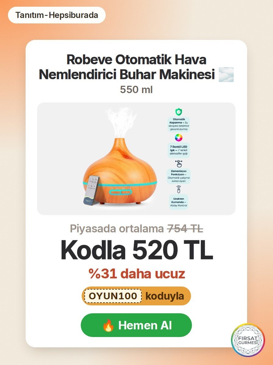 Oda neminizi dengeli tutmak için ideal bir çözüm