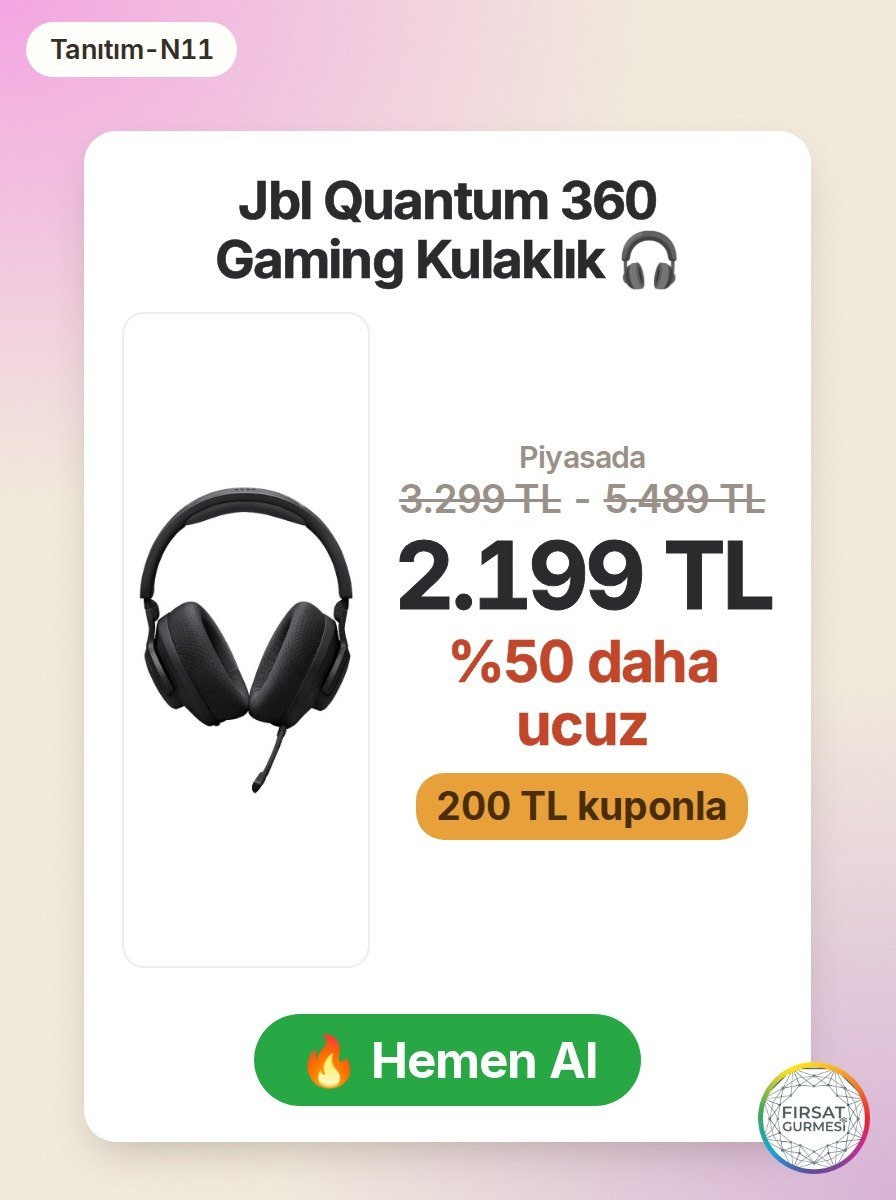 Jbl Quantum 360, Bluetooth 5.2 desteğiyle oyun deneyimini