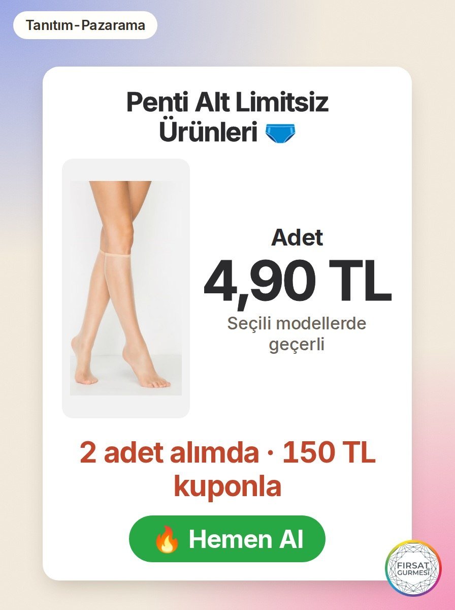 Penti'nin alt limitsiz ürünleri artık daha uygun fiyatla