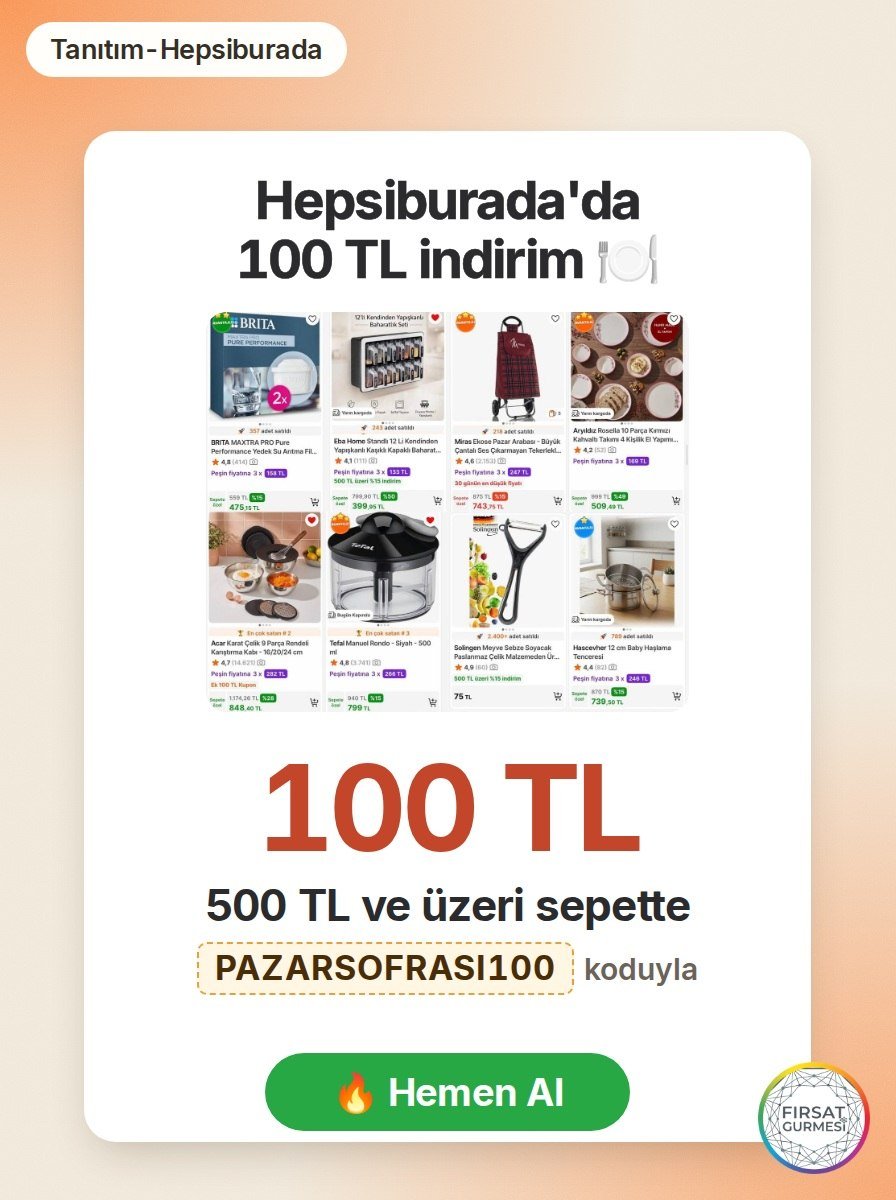 Hepsiburada'da Sofra Ve Mutfak ürünleri için özel