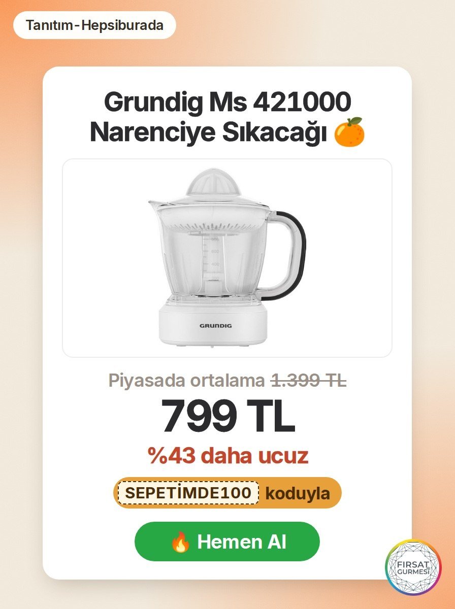 Grundig'in Ms 421000 model narenciye sıkacağı
