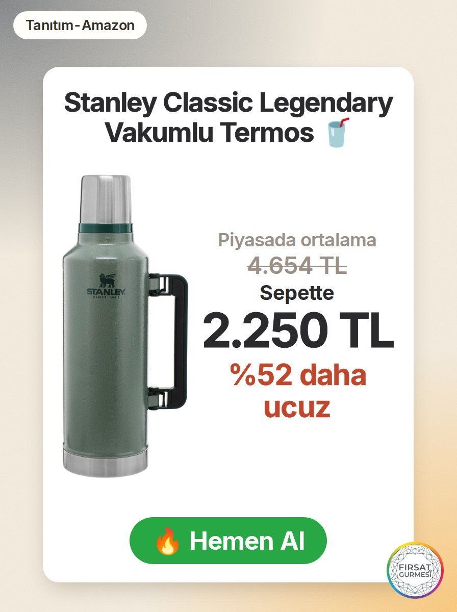 Stanley efsanesi Amazon'da cazip bir fiyata