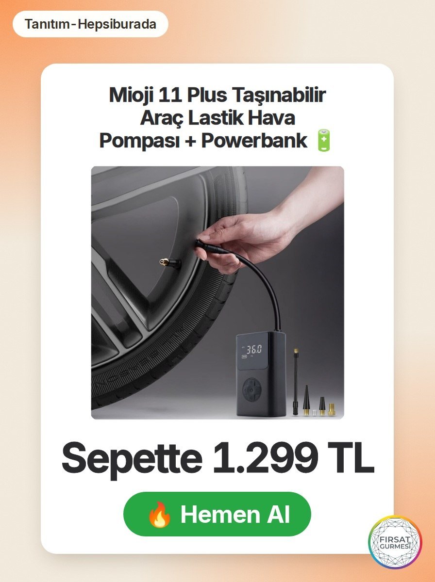 Arabanızın lastiklerini her yerde kolayca