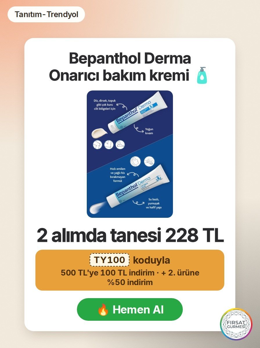 Bepanthol Derma Onarıcı bakım kremi